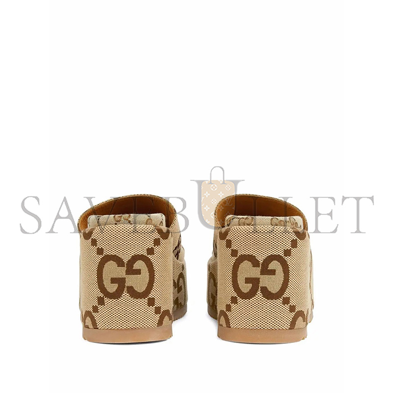 GUCCI GG MAXI PLATFORM SANDALS 674761